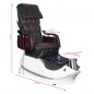 Spa pedicure chair with white massage