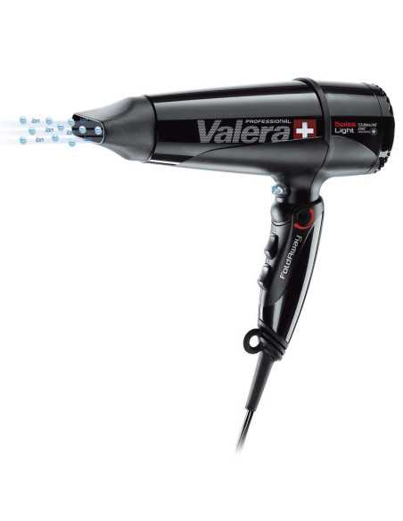 Secador de cabelo Valera Swiss preto light 5400 dobrável iônico