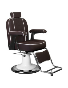 Fauteuil barbier amadeo marron 