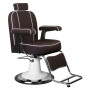 Fauteuil barbier amadeo marron 