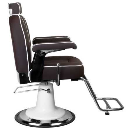 Fauteuil barbier amadeo marron 