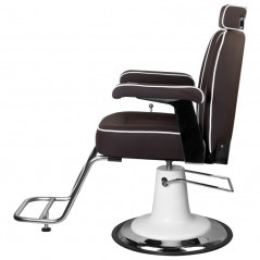 Brązowe krzesło fryzjerskie amadeo 