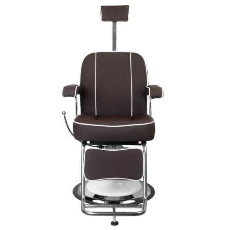 Fauteuil barbier amadeo marron 