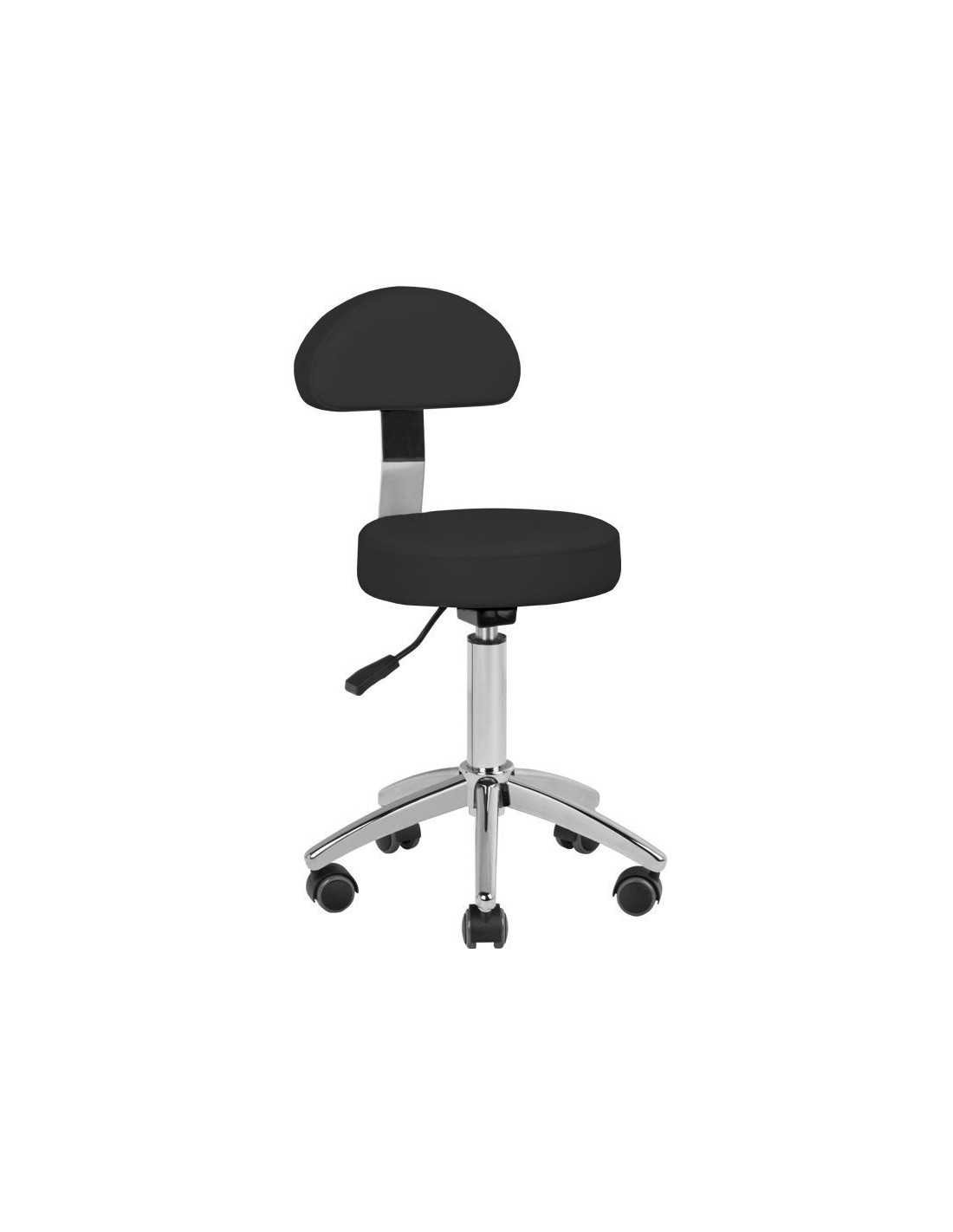 Tabouret à roulettes COSMETIQUE AM-304 NOIR