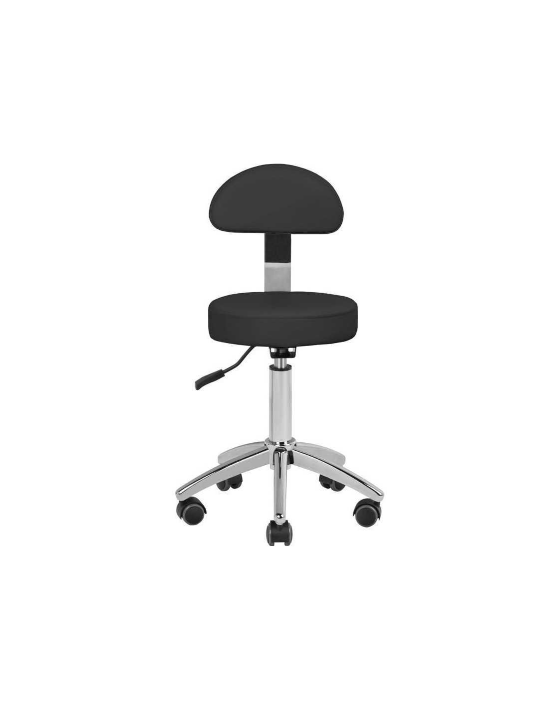 Tabouret à roulettes COSMETIQUE AM-304 NOIR
