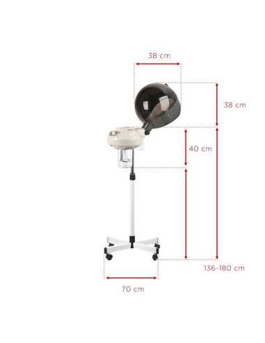 Hair steamer helmet 828-fd