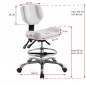 Cosmetic rolling stool a-4299 white