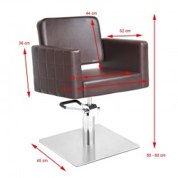 Brown ankara styling chair