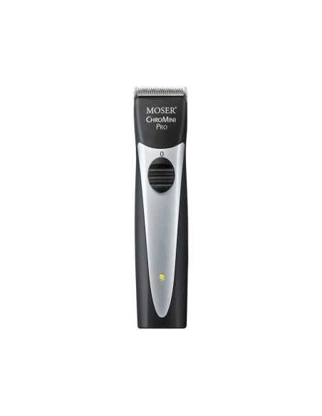 Máquina de cortar cabelo Moser 1591 Chrome Mini Pro preta