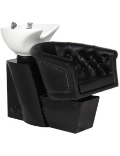 Black london shampoo sink 