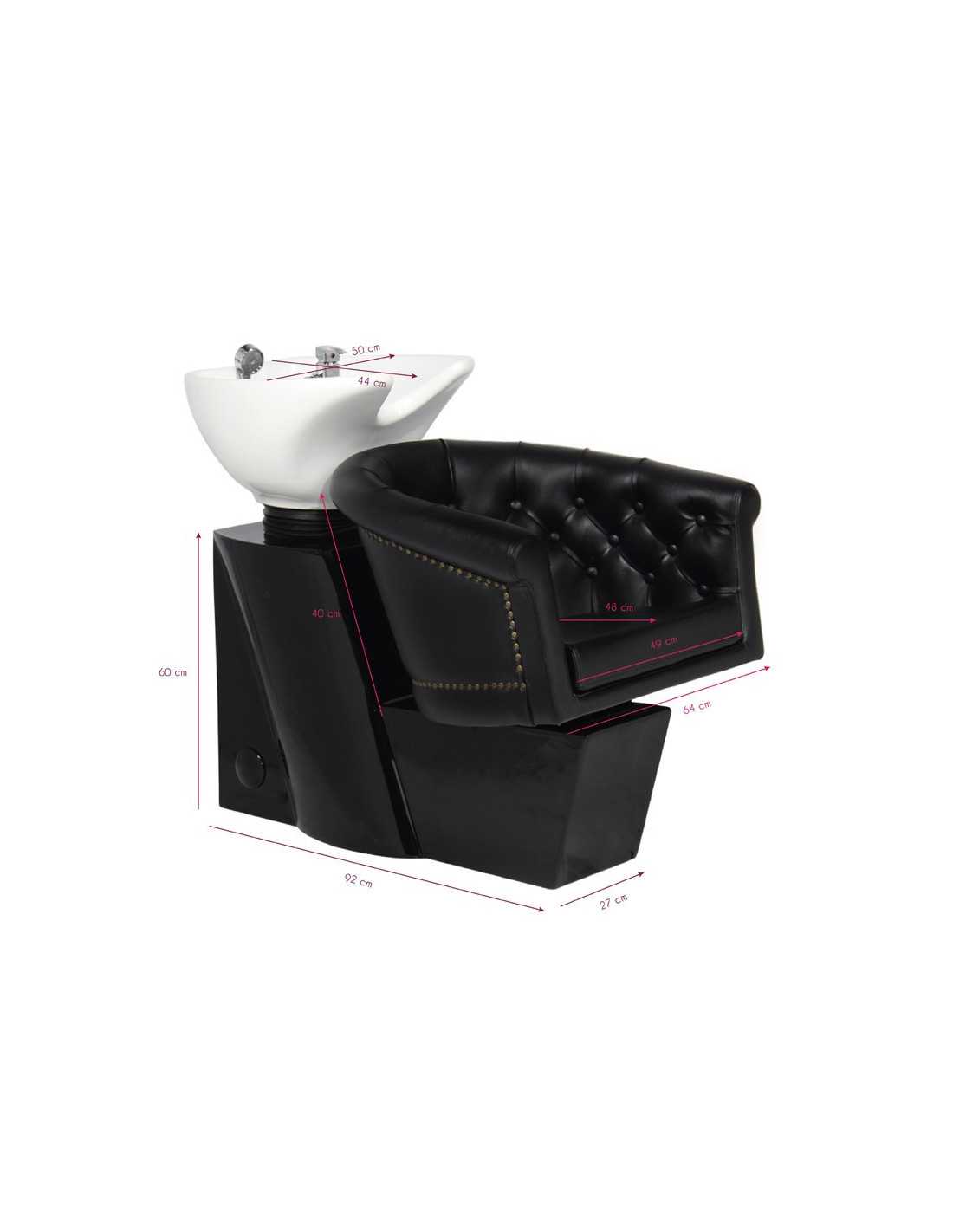 Black London shampoo wastafel 