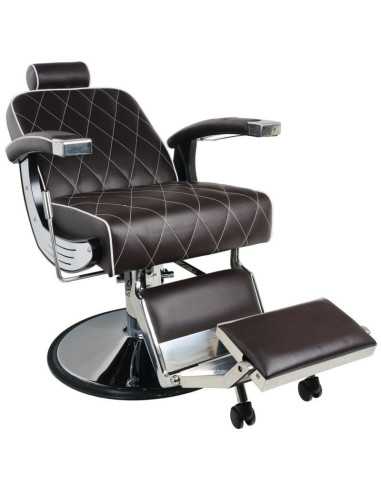 Imperial Brown Barberstuhl – Vintage-Stil & professionelle Ergonomie 