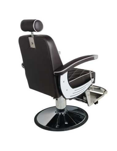 Imperial Brown Barberstuhl – Vintage-Stil & professionelle Ergonomie 