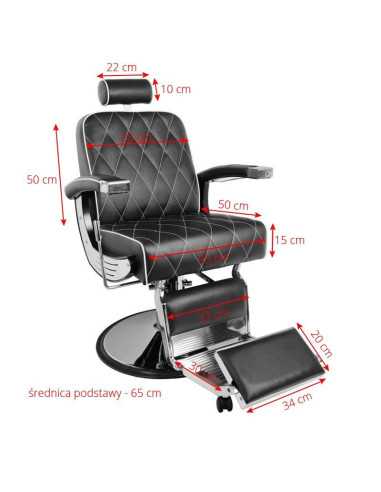 Imperial Brown Barber chair – Vintage Style & Professional Ergonomics 