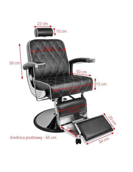 Imperial brown hairdresser barber chair 