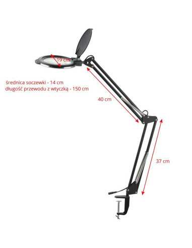 Professionelle Moonlight Black LED-Lupenlampe