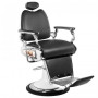 Fauteuil de barbier style moto noir 