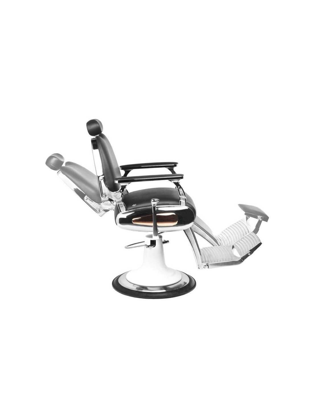 Cadeira de barbeiro StreetTorque BLACK – Visual motociclista e conforto profissional