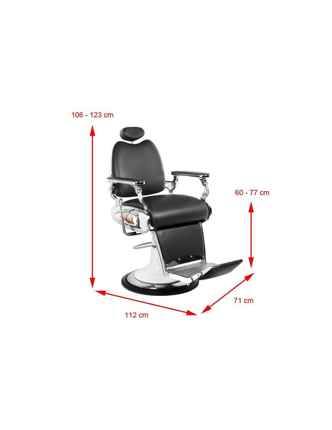 StreetTorque BLACK Barber chair – Biker Look & Pro Comfort 