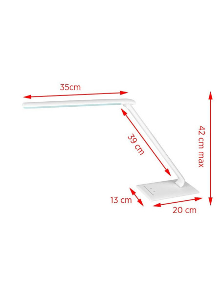 Profesjonalna Lampa Pierścieniowa 114702 ELEGANCKA LAMPA BIURKOWA LED 7W BIAŁA