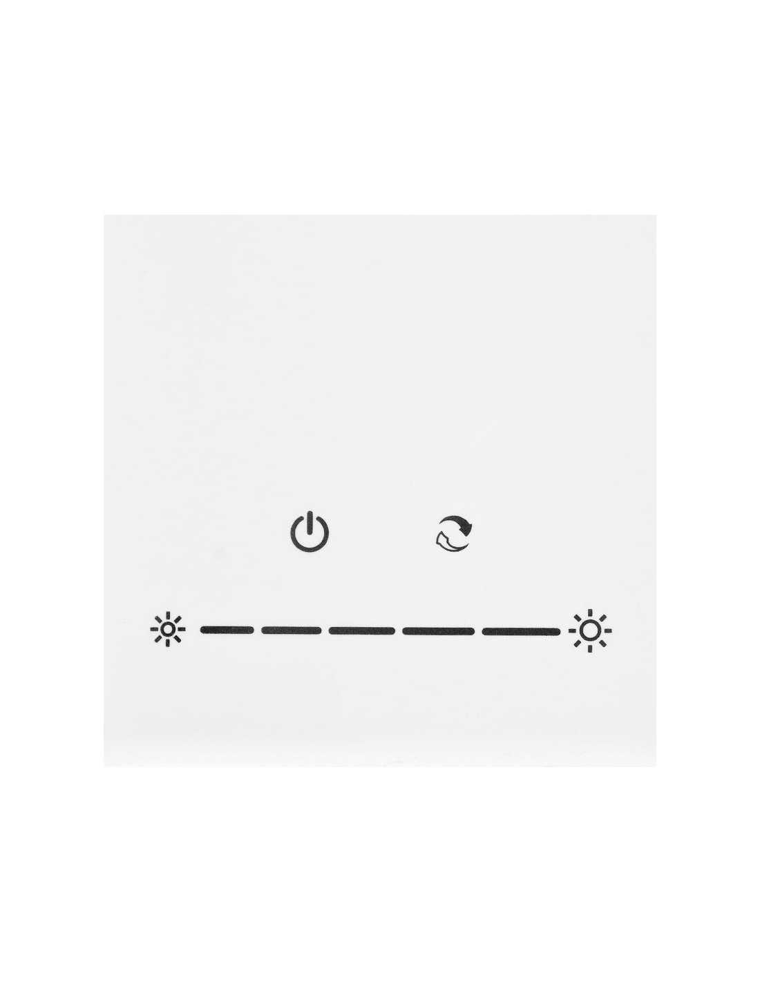 Lámpara de escritorio LED blanca elegante de 7 W con anillo de luz profesional 114702