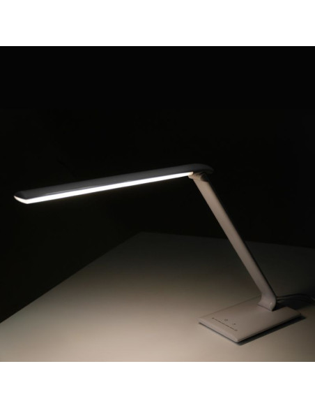 Profesjonalna Lampa Pierścieniowa 114702 ELEGANCKA LAMPA BIURKOWA LED 7W BIAŁA