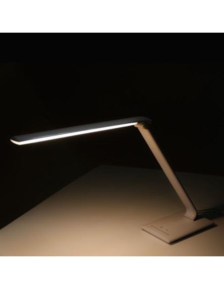 Profesjonalna Lampa Pierścieniowa 114702 ELEGANCKA LAMPA BIURKOWA LED 7W BIAŁA