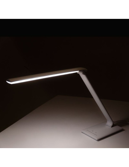 Lampa Pierścieniowa Professional 114702 ELEGANCKA LAMPA BIURKOWA LED 7W BIAŁA