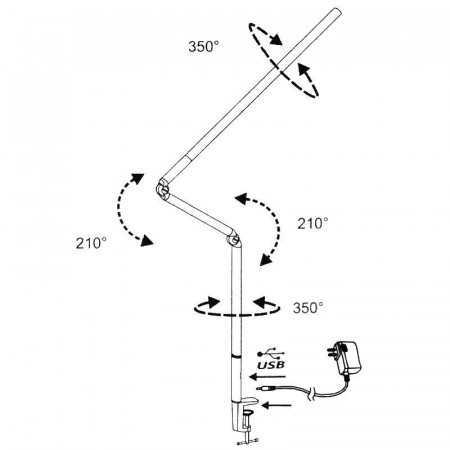 LAMPA LED NA BIURKO YOGA PROFESSIONAL