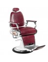 Fotel fryzjerski w stylu motocyklowym w kolorze burgundowym 