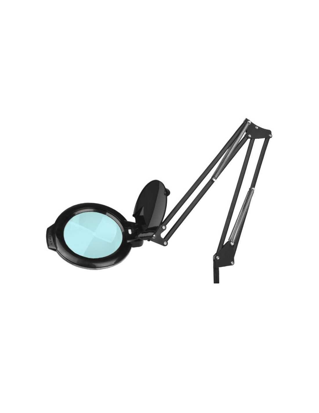 Lupa LED Moonlight 8013/6" lâmpada preta com tripé