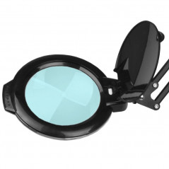 Lupa LED Moonlight 8013/6" schwarze Lampe mit Stativ 