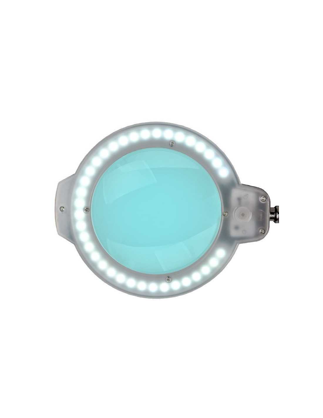 Lupa LED Moonlight 8013/6" lâmpada preta com tripé