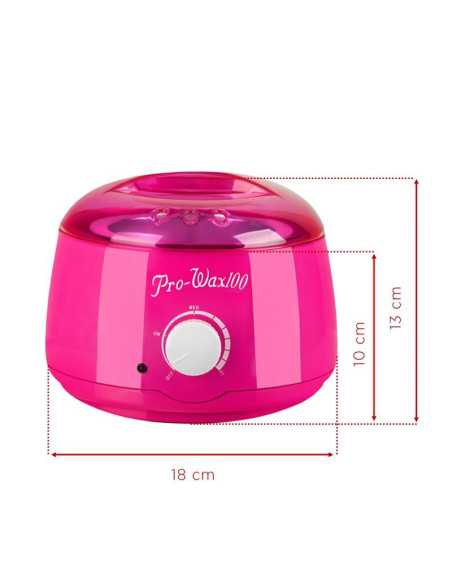 Aquecedor de cera profissional 400 ml 100w rosa