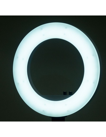Artykuł stowarzyszony 122572 LAMPA PIERŚCIENIOWA ŚWIATŁO PIERŚCIENIOWE 18" 48W LED BIAŁA + STATYW