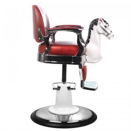 Red horse children's hairdressing chair