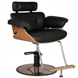 Florence black hairdressing chair 