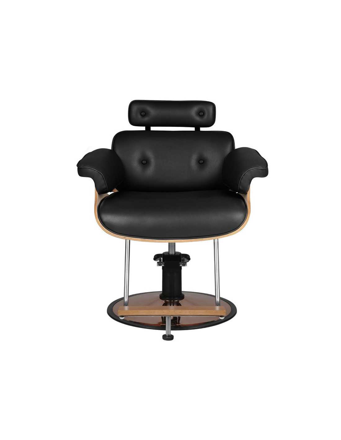 Fauteuil de coiffure florence noir repose tête {attributes}