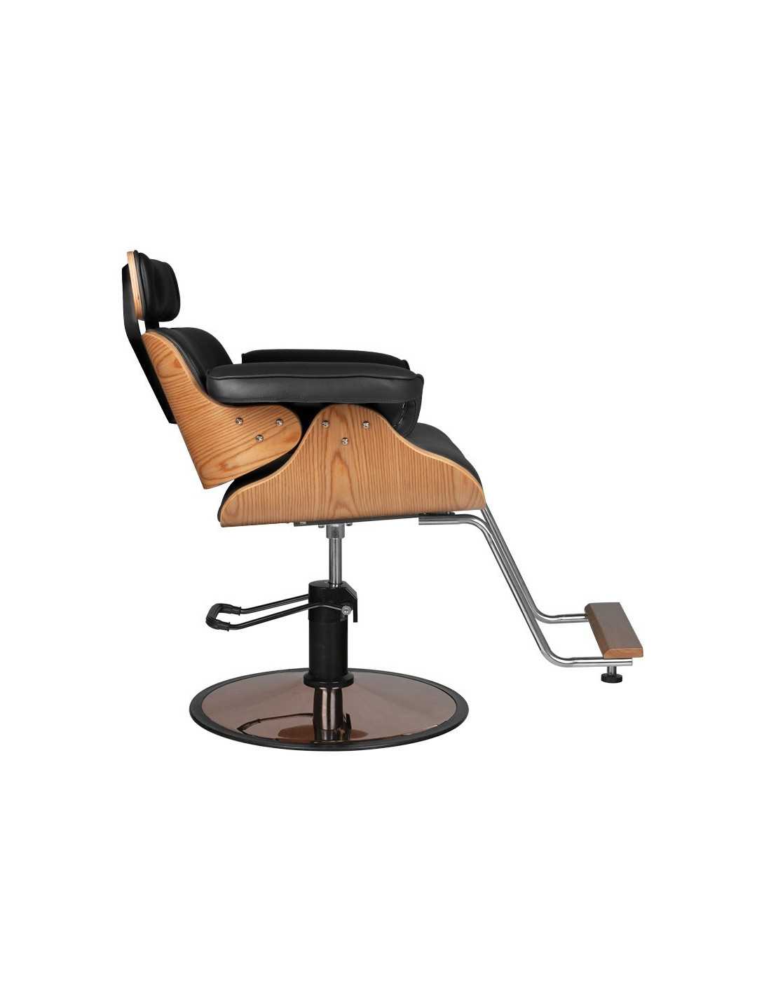 Fauteuil de coiffure florence noir repose tête {attributes}