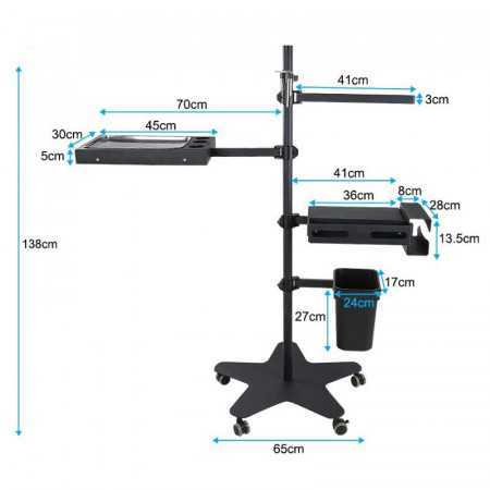 Tattoo 124839 MULTIFUNCTIONELE ASSISTENT VOOR TATTOO PRO INK 715 ZWART