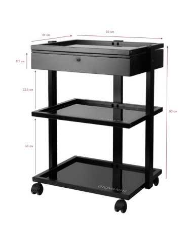 Pro Ink 1040A Black Tattoo Cart