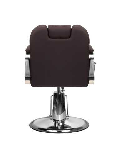 Poltrona da parrucchiere e barbiere RUFO Brown: comfort ed eleganza professionali