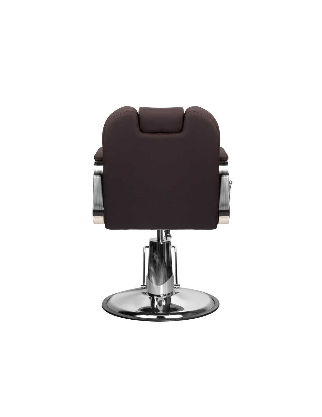 Cadeira de cabeleireiro e barbeiro RUFO Brown – Conforto e elegância profissional