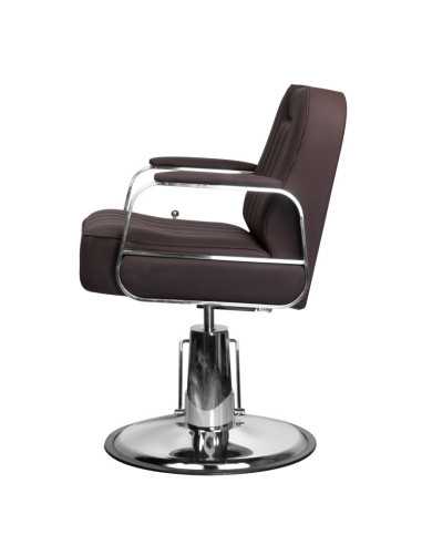 Poltrona da parrucchiere e barbiere RUFO Brown: comfort ed eleganza professionali