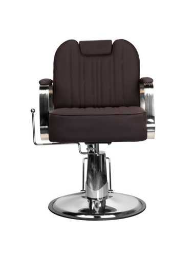Poltrona da parrucchiere e barbiere RUFO Brown: comfort ed eleganza professionali