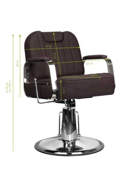 Fauteuil de coiffure rufo marron 