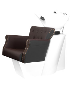 Bac a shampoing berlin marron  2