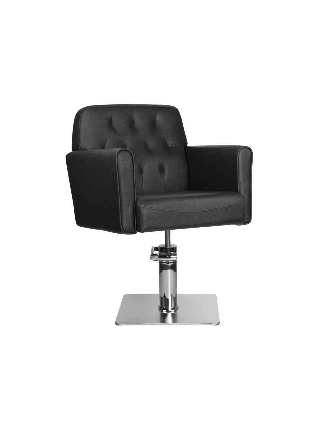 Hamburg black hairdressing chair {attributes}