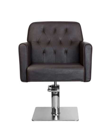 Fauteuil de coiffure hamburg marron {attributes}