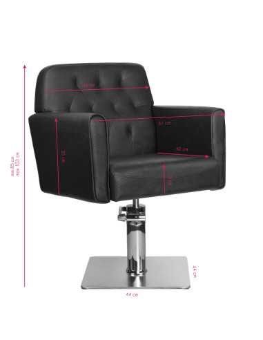 Hamburg brown hairdressing chair {attributes}